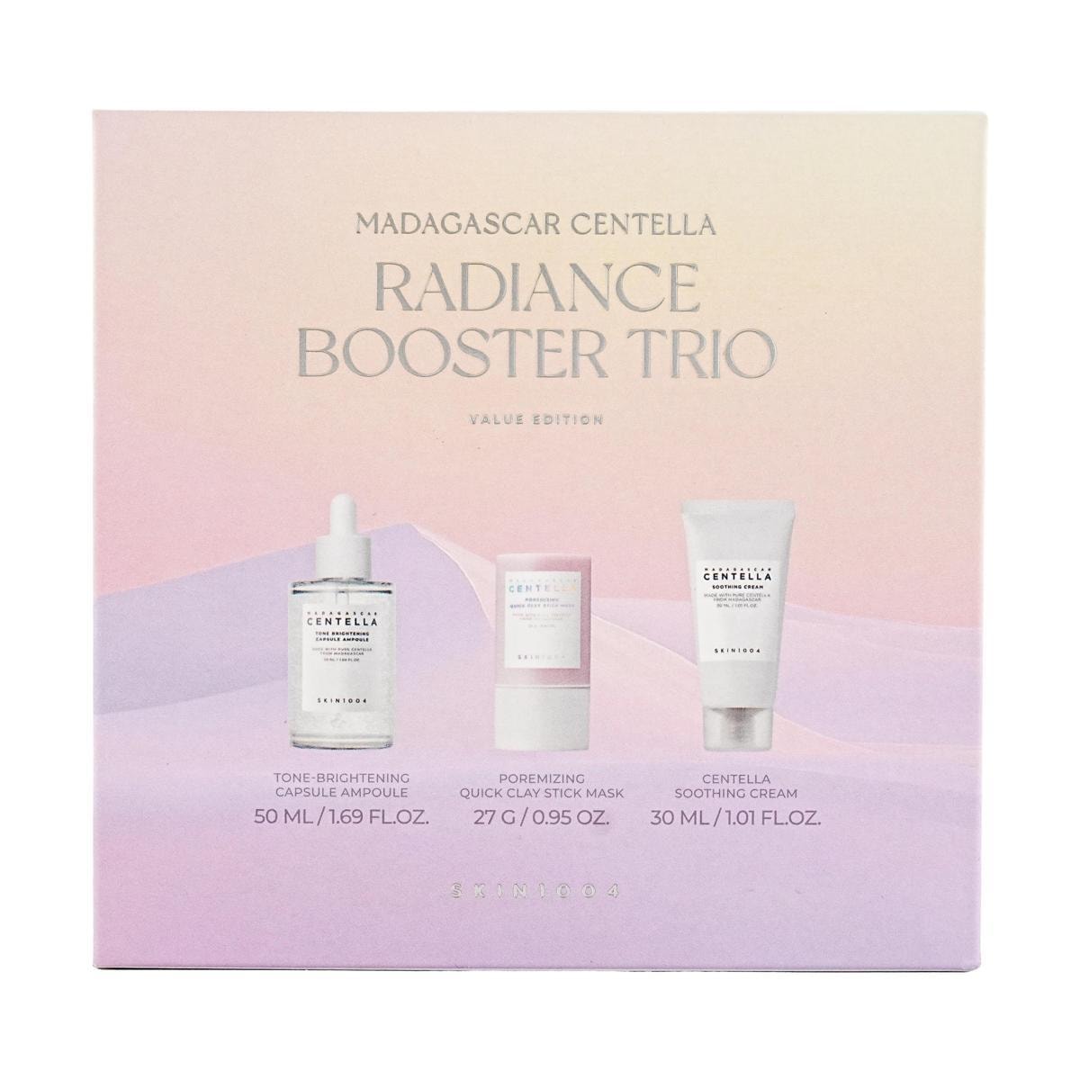 SKIN1004 Madagascar Centella Radiance Booster Trio Set (Ampoule + Mask + Cream)