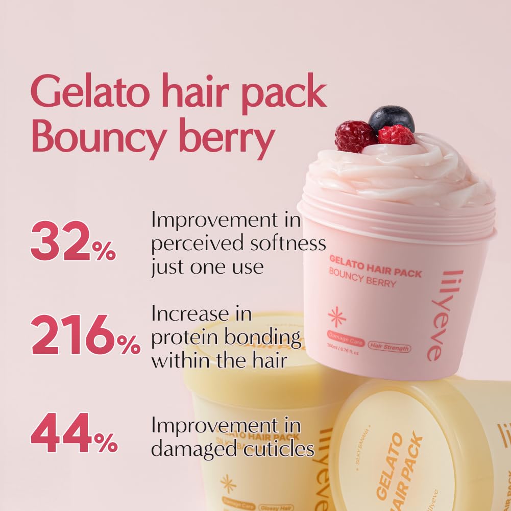 Lilyeve - Repair:Turn Gelato Hair Pack Bouncy Berry 200ml