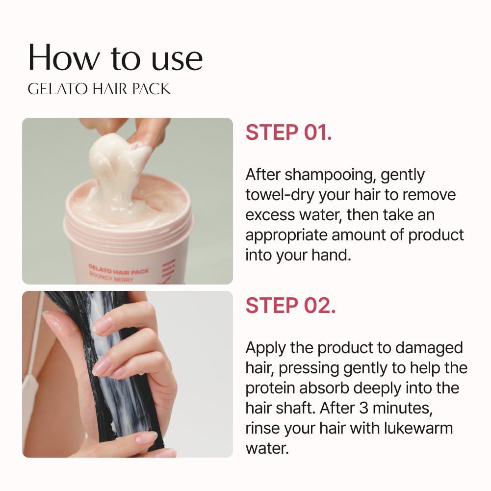 Lilyeve - Repair:Turn Gelato Hair Pack Bouncy Berry 200ml