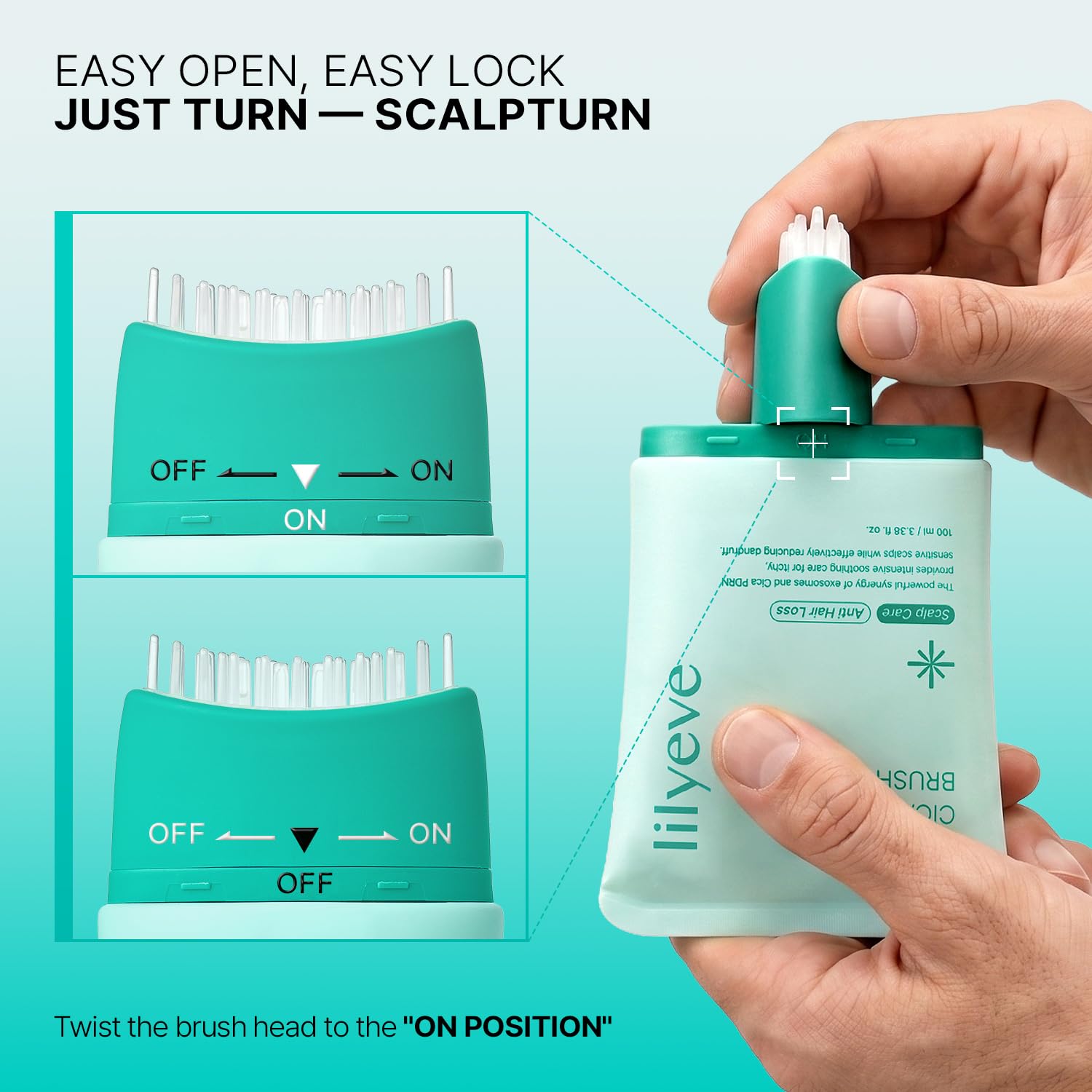 lilyeve - Scalp Turn Cica PDRN Brush Ampoule [100ml]