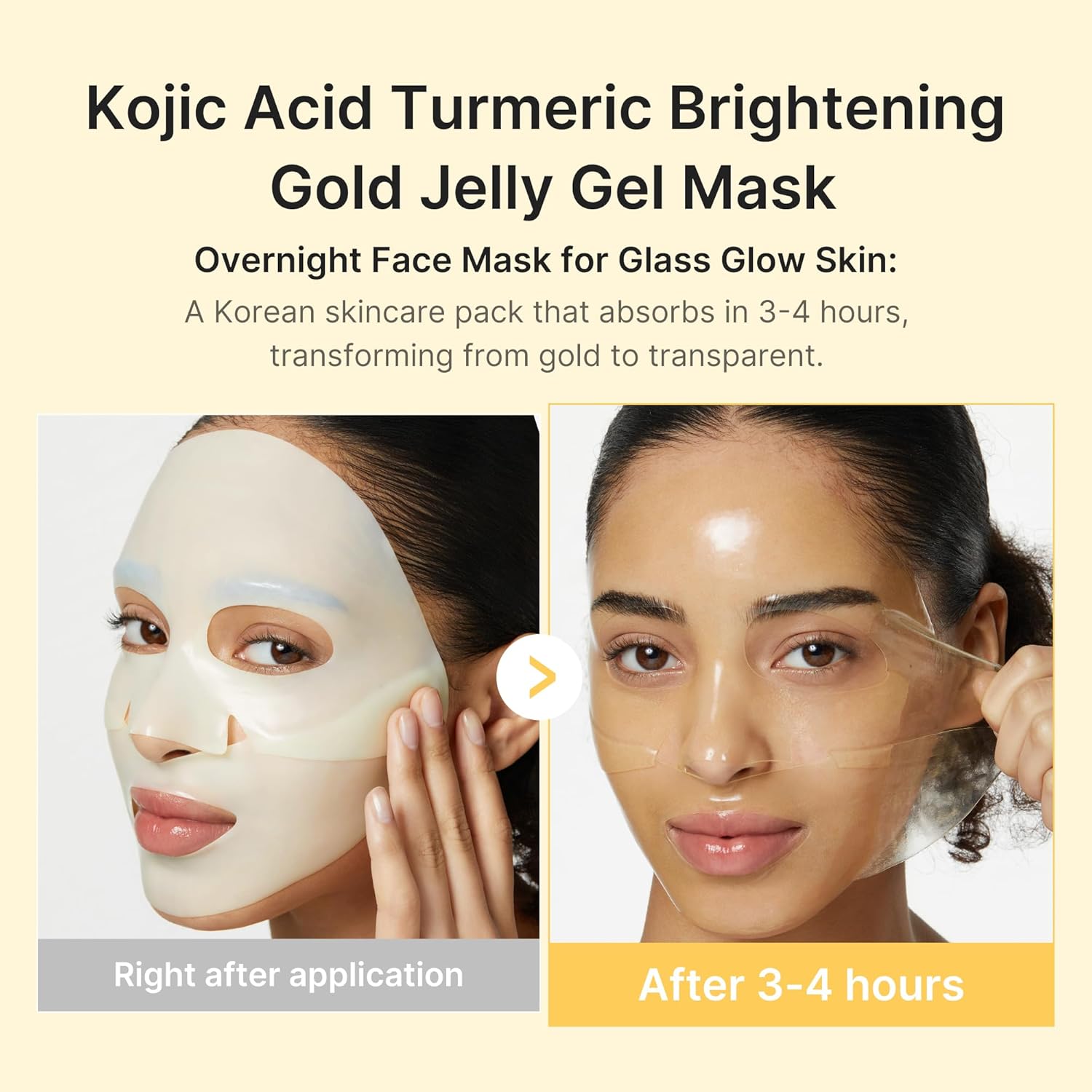 Medicube - Kojic Acid Turmeric Brightening Gel Mask (4 pack)