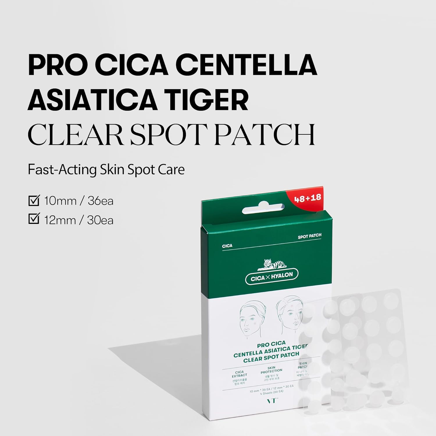 VT - Pro Cica Centella Asiatica Tiger Clear Spot Patch Set 66pcs