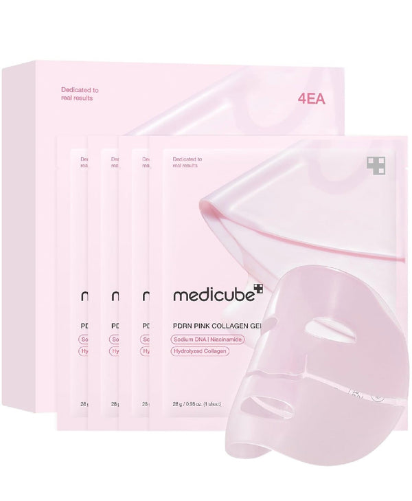 medicube - PDRN Pink Collagen Gel Mask Set [28g x 4 sheets]