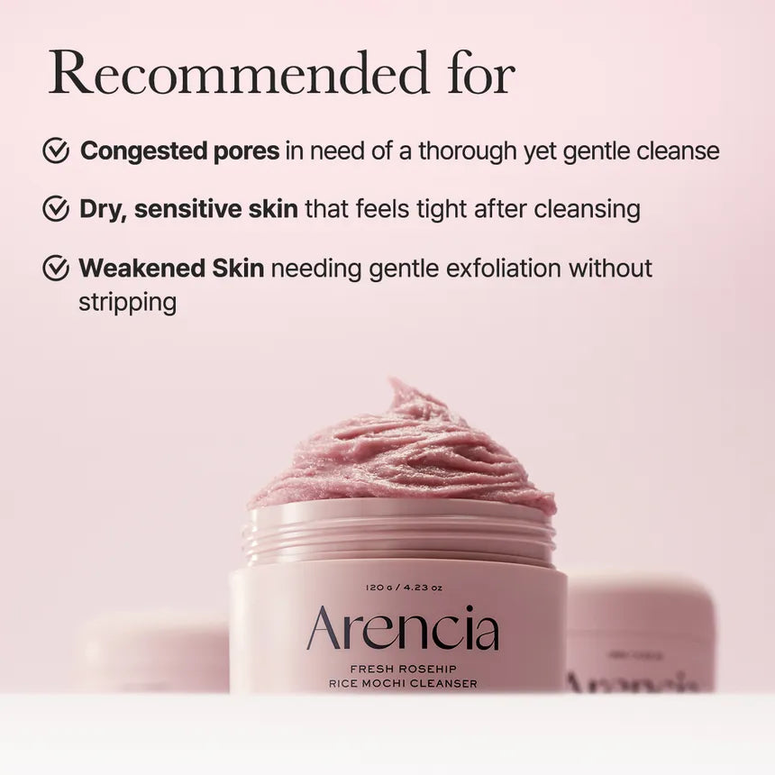 Arencia Rosehip Rice Mochi Cleanser