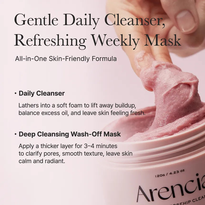 Arencia Rosehip Rice Mochi Cleanser