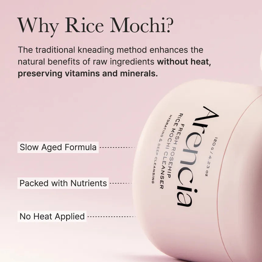 Arencia Rosehip Rice Mochi Cleanser