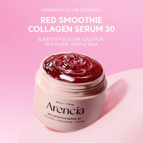 Arencia Fresh Red Smoothie Serum 30 with Red Collagen, Niacinamide, and Peptides